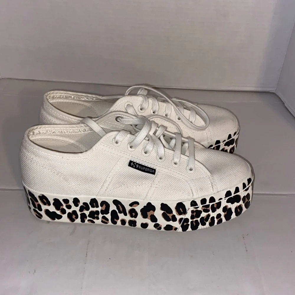 SUPERGA -2790, Foxing Print, Women’s Platform Sneakers, Size 7.5 - Picture 3 of 12